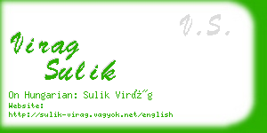 virag sulik business card